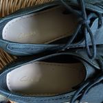 Clarks Lilia Lola nubuck ortholite insole black leather lace up sneakers Photo 5