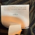 Eileen Fisher 100% Linen Midi Dress XL Black Gray Stripe Sleeveless Hi Low Hem Photo 10