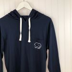 Ivory Ella  Long Sleeve T Shirt Navy Hoodie Sz S Photo 2