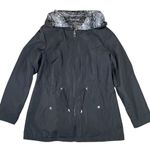 Valerie Stevens  Women’s black hooded coat size M with interior exterior pockets Photo 2