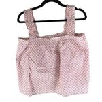 J.Crew Factory Womens Smocked Tank Pajama Top Floral Pink White L Photo 0