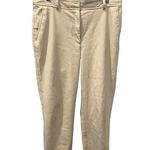 Babaton  Aritzia Vegan Leather Bootcut Beige Pants Womens Size 12 Business Casual Photo 0
