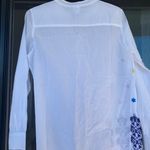 NWOT American Sweatshirt Womens tunic blouse, White, embroiderd eyelets Size S White Photo 13