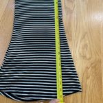 Brandy Melville Ribbed Knit Mini Shirt Dress Womens One Size Black White Striped Photo 4