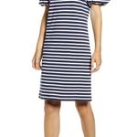 Rachel Parcell  navy Stripe cotton Bubble Sleeve T-Shirt Dress size Small Photo 0