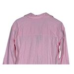 J.Crew Long Sleeve V-Neck Slub Oversized Popover Hi Low Tunic Dress S Pink #3710 Photo 4