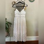 Bardot  Louisiana White Lace Midi Dress 4/XS Lined Party Designer Spaghetti Strap Photo 7