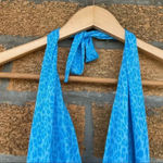 Pitusa Mini Halter Dress in Blue small/medium Blue Photo 2