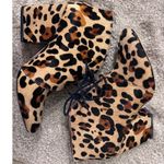Kate Spade  Leopard Print Calf Hair Roger Lace Up Ankle Booties‎ Heels Size 7.5M Photo 11