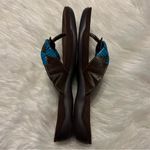 Ruff Hewn  Sandals Woman’s Size 6.5 M Flip Flops Navajo Turquoise Brown Boho Photo 5