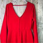 Crystal Doll Crystal Dolls Size 11 Red Long Sleeve Sweetheart Neckline BodyCon Party Dress Photo 6