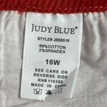 Judy Blue  Button Fly‎ Burnt Orange-ish Red Corduroy Ankle Straight Leg Pants 16W Photo 5