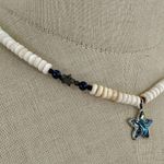 Puka shell abalone flower pendant necklace Photo 2