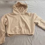 Babaton The Group - Cream Cropped Relaxed Hoodie - Medium Photo 0