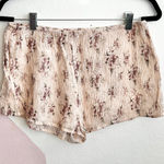 Nuaje Nuaje Floral Crinkle Shorts Boho Cottagecore Soft Girl Large Photo 0
