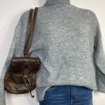 Banana Republic Vintage 90s Brown Distressed Leather Mini Backpack Purse Bag Photo 11