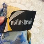 Vintage Mainstream Floral One Piece Swimsuit Size 8 Made in USA Blues Greens Blue Photo 4