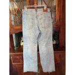 Point Sur Denim Wide Leg Jeans Raw Hem Light Wash Womens Size 29 Blue Photo 2