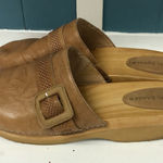Kelsi Dagger  Brooklyn Curve tan wooden Clogs Women’s size‎ 11 Photo 0