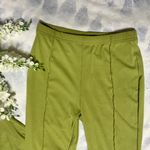 Boutique Avocado Ribbed Flare Pants Photo 2