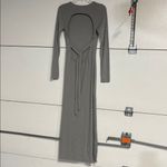 Free People AUBRE ESSENTIAL MAXI DRESS OPEN BACK GRAY SMALL Photo 5