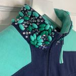 Vineyard Vines Women’s Jeweled Collar Navy Blue Shep Shirt Top W-155 Sz XS Photo 2