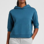 James Perse  Hoodie Cropped Captain Blue Size 0 X-Small NWT Photo 0