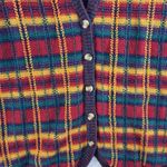 Vtg M Medium Sweater Knit Vest Womens Retro Granny Grandmacore Retro Boho V Photo 4