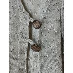 Nina Leonard Open Knit Nubby Asymmetrical Cardigan Sz L Artsy Lagenlook Boho Photo 2