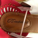 breckelle's Womens Sandals Thong Buckle Red 7 Photo 5