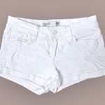 Abercrombie & Fitch Low-Rise size 00 White Denim Mini Shorts Photo 0