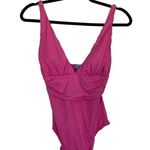 Melissa ODABASH Panarea One Piece Swimsuit Hot Pink Fuschia Size 6 Photo 2
