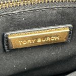 Tory Burch | One Size | Everly Black Pebbled Leather Flap Saddle Bag Photo 11