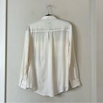 Equipment  Coupe Silk Button Down Shirt in Beige Size Small Long Sleeve Photo 6