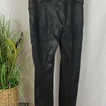 Spanx Black Faux Leather Full Length High Waist Leggings Pants XL Photo 1