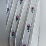 Linen Type Pleated Maxi Prairie Sleeveless Dress Embroidered Flowers Size undefined Photo 5