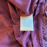 Love Riche  mauve short sleeve crinkle midi dress size S boho casual summer Photo 7