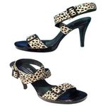 Donald Pliner Chita Hair Calf Patent Leather Sandal Shoe Ankle Wrap $295 NIB Black Size 9 Photo 0