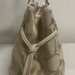 Coach Vintage  Signature Jacquard Monogram light tan & cream shoulder tote bag Photo 1