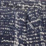 Maison Jules  Size 4 Blue/White/Silver Metallic Tweed Back Zip Lined Skirt Photo 3