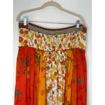 Free People  Golden Dreams Maxi Dress Boho Floral Patchwork Strapless Tiered M Photo 6
