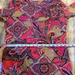 Jude Connally Jude Cloth Dress Sz LG Pink & Brown Floral Career Church Dressy Photo 8