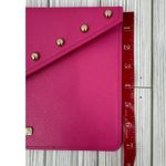Juicy Couture envelope clutch pochette wristlet gold studs hot pink bag coquette Photo 7