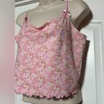 Forever 21 NWT Pink Bow Floral Coquette Spaghetti Strap Women’s Cute Tank Top Photo 4