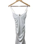 JONATHAN SIMKHAI Iris Jersey Underwire Cutout Midi Dress Size Small White Photo 6