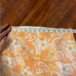 Hollister  Women's Lined orange boho 70s Ultra High Rise Floral Mini Skirt small Photo 11