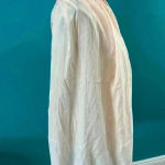 White scarf with pink order and orange dots Photo 2