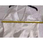 AQUA  Women's Halter‎ Vest Top Cropped Fitted White Sleeveless XL Photo 7