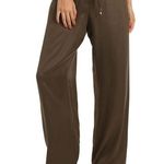 Trina Turk ππ Adonia Wide-Leg Palazzo Pants Olive Green Large L NWT Photo 4