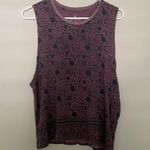 American Eagle  Paisley Purple Muscle Tank Photo 0